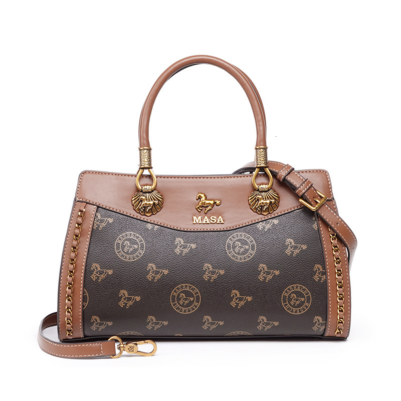 Old Flower Tote Versatile Commuter Middle Aged Handheld Cross Single Shoulder Bag Female Large Capacity Fashion