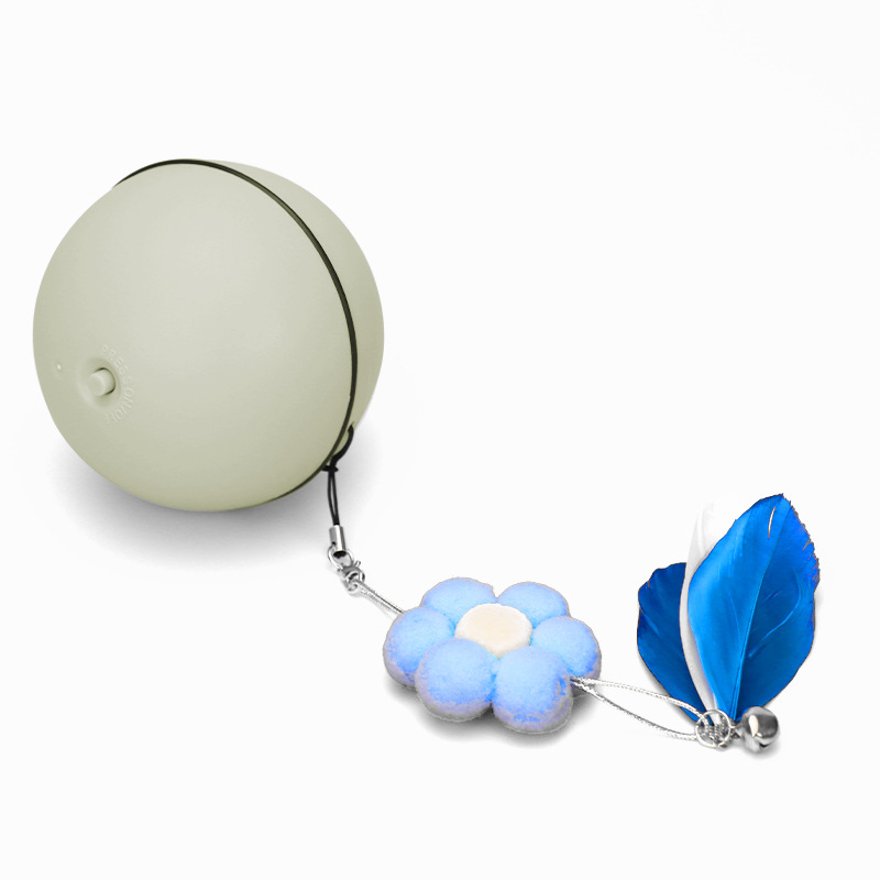 Self-Pleasure Rechargeable Electric Cat Ball - Funny Gravity Roller Toy for Indoor Playtime