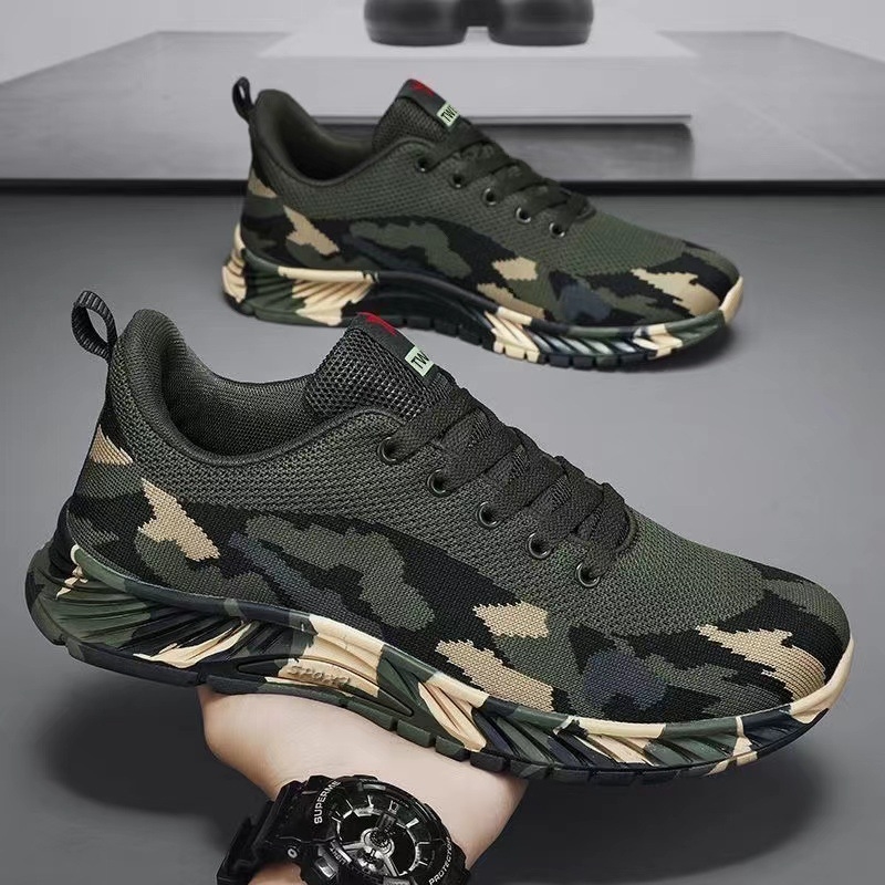 Summer new mesh sports casual camouflage military comfortable breathable wear-resistant training shoes 4544 f2f