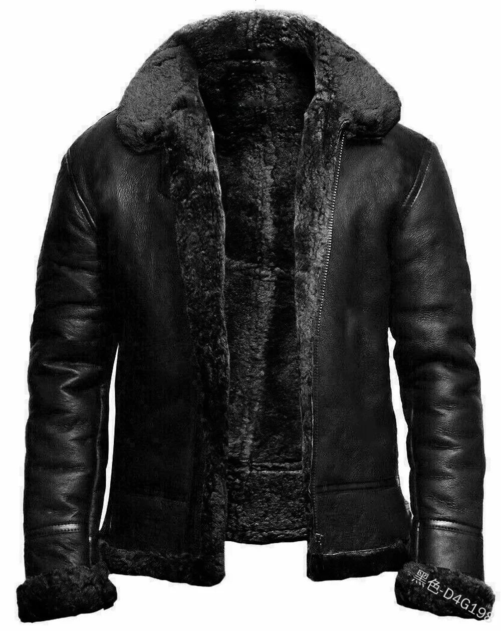 European and American Mens 2024 Winter Fashion Street Style Furinone Thickened Warm Jacket with Furry Collar 241120