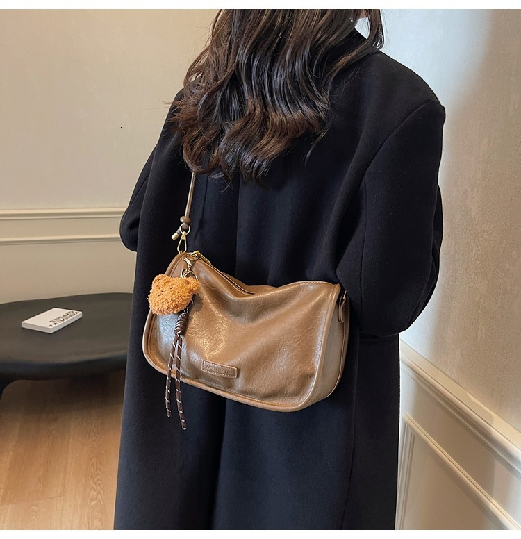 Small Women's Autumn Winter New Style, Textured Single Shoulder Armpit Bag, Fashionable And Versatile Crossbody Pillow Bag Designer Bags Handbags