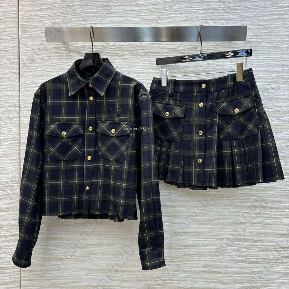 Women skirts suit Designer dresses two-piece brand woman long sleeve shirts set Women Fashion dress skirt casual blouses 2pcs Nov 29