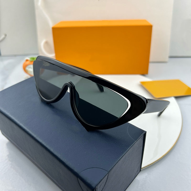 Split Cat Eye Sunglasses Womens designer Acetate Personality Frame mask-shaped lens Sunglasses 100% UV protection womens outdoor recreational goggles Z2179