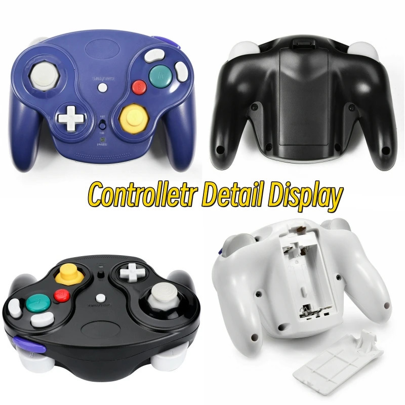 5 Colors Wireless Gamepad Controller for NGC game console with 24G Adapter Gamepads Joystick GameCube Video Game Console 240418