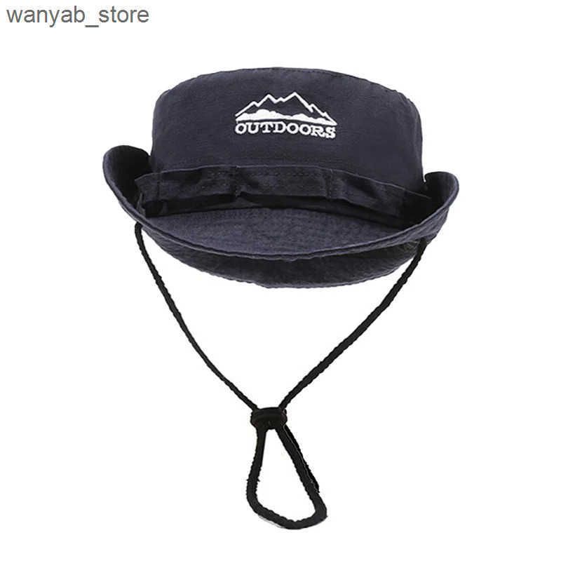 Wide Brim Hats Bucket Hats Sun Hats for Men Outdoor Camping Cap Wide Brim Flat Top Anti-UV Protection Women Letter Print Bucket Hat Summer Fisherman C