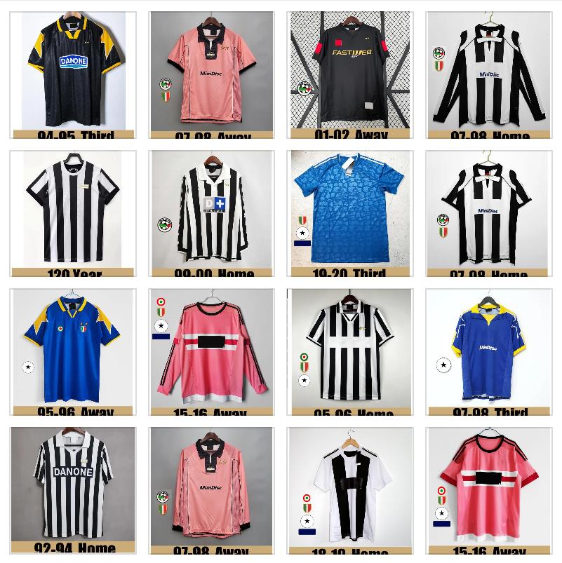 Long sleeve Retro DEL PIERO Montero soccer jerseyS Platini INZAGHI ROSSI Vieri DAVIDS football shirt 15 16 95 96 97 98 99 00 1996 1997 2000 2003 2004