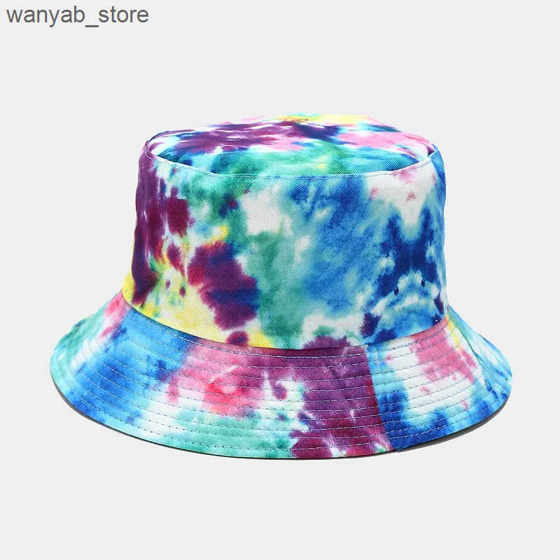 Wide Brim Hats Bucket Hats Bucket Hat Women Graffiti Fishing Fisherman Hat Summer Outdoor Panama Hip Hop Cap Couples Gifts Sunshade Flat Top Double Si