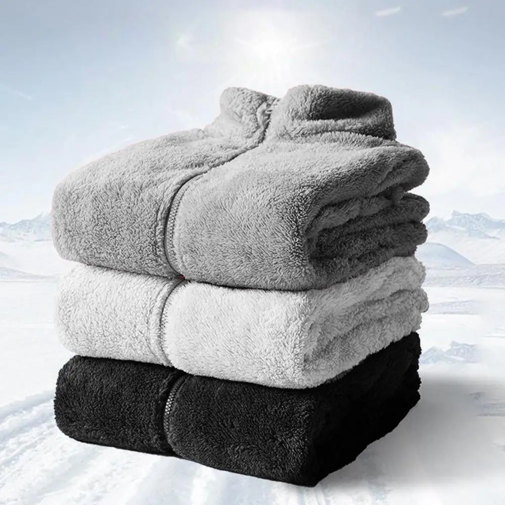 Autumn Winter Women Men Plush Coat Long Sleeve Stand Collar Zipper Placket Doublesided Thickened Faux Fur Jacket Streetwea y241120