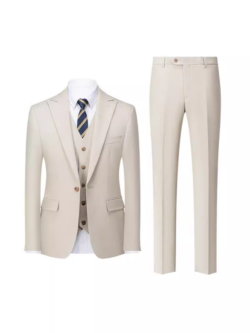 W314 Small suit Korean style slim fit best man groom wedding dress suit