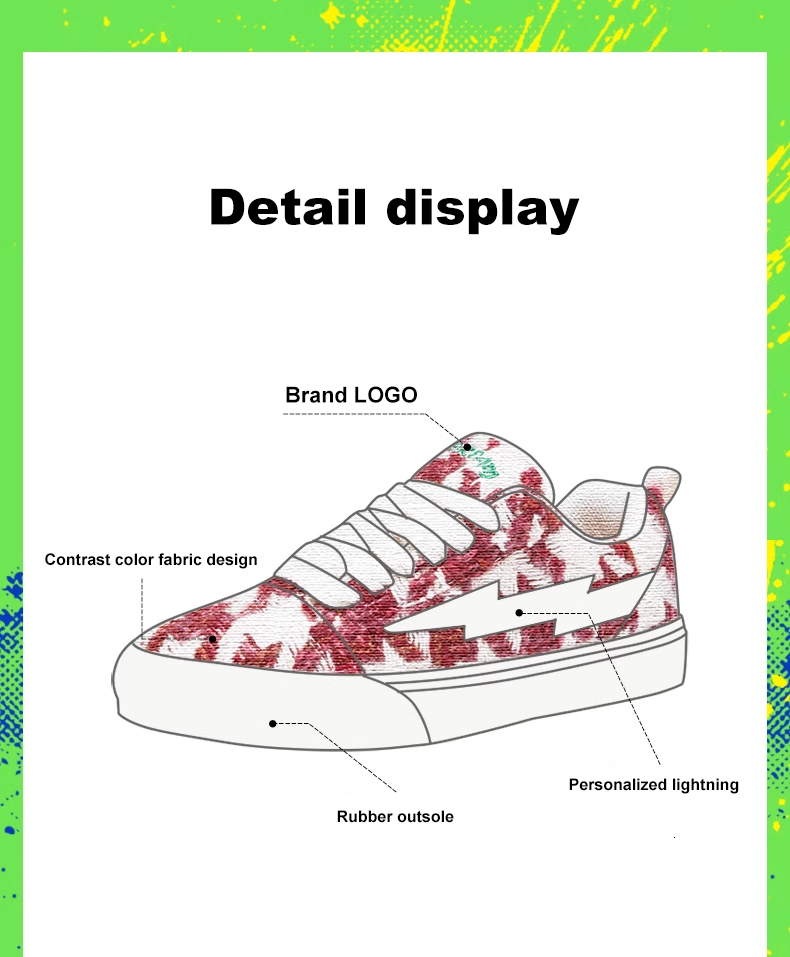 Lightningxstorm Picasso joint lightning storm sneakers men and women casual shoes