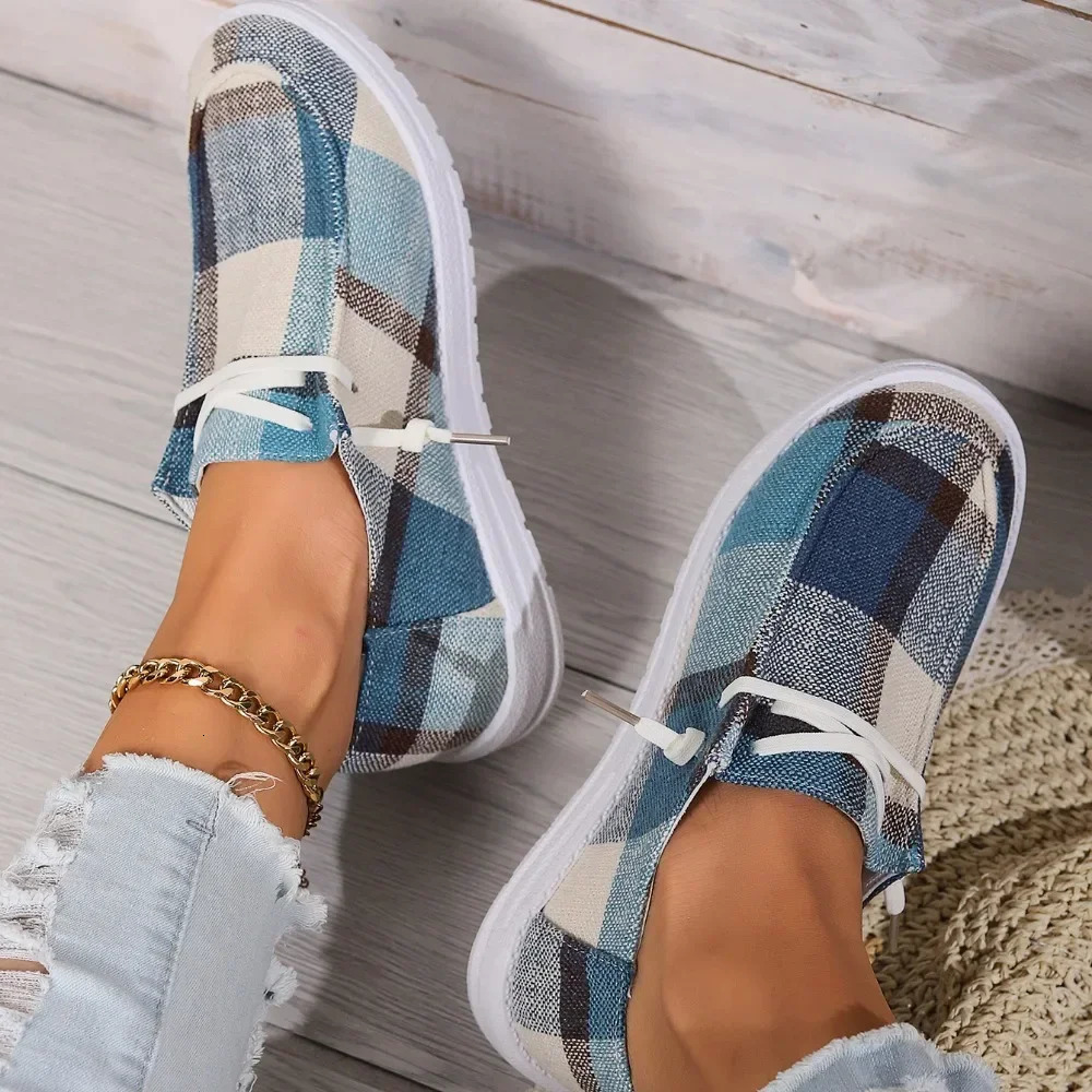 Canvas Shoes Woman Light Weight Slipon Flat Sneakers Ladies Summer Breathable Cloth Loafers n Espadrilles 241126