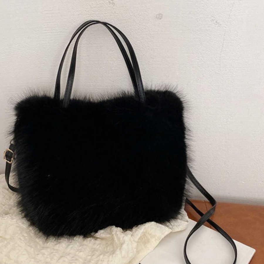 This Years Popular Tote Bag Plush Handbag Winter Versatile Korean Version Single Shoulder Crossbody Bag Tote Bag Totes Handbags 241104
