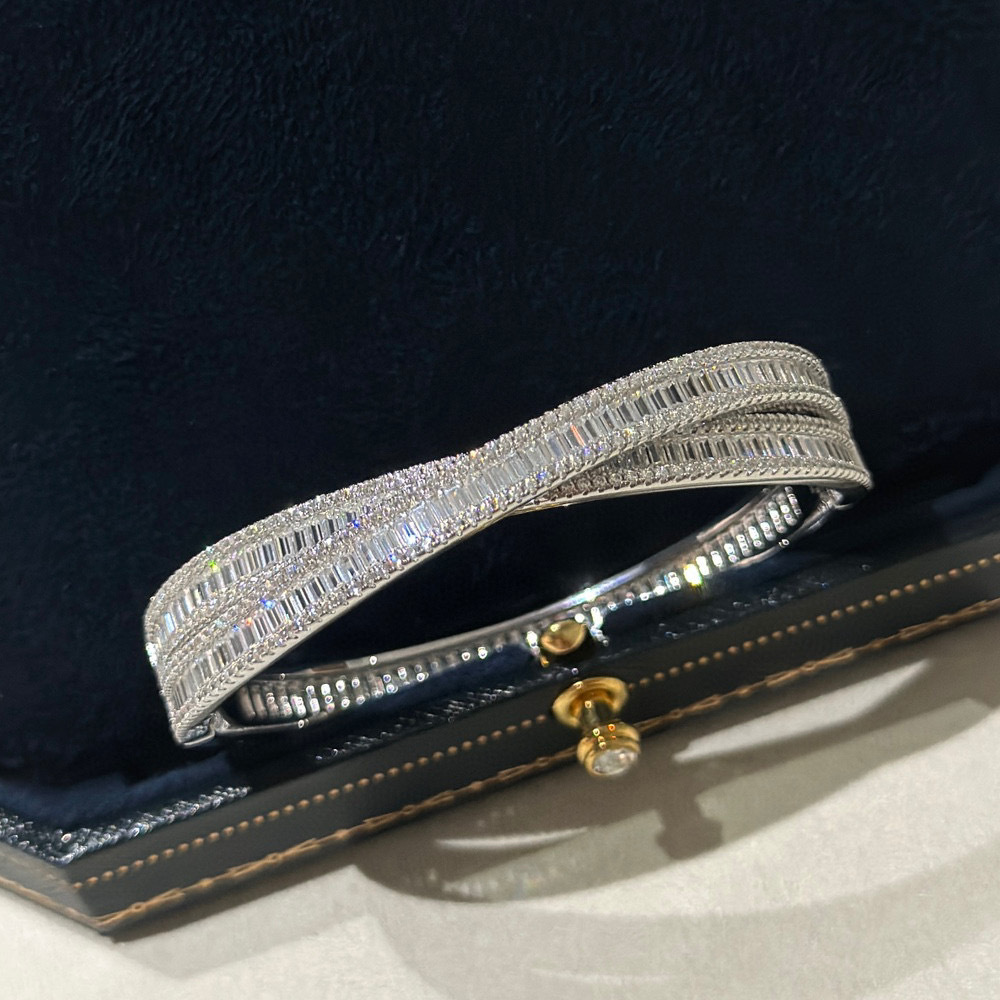 Choucong Creative Design Sparkling Luxury Jewelry 18K Rose Gold Fill Princess Cut White 5A Cubic Zircon CZ Diamond Gemstones Party Women Wedding Cross