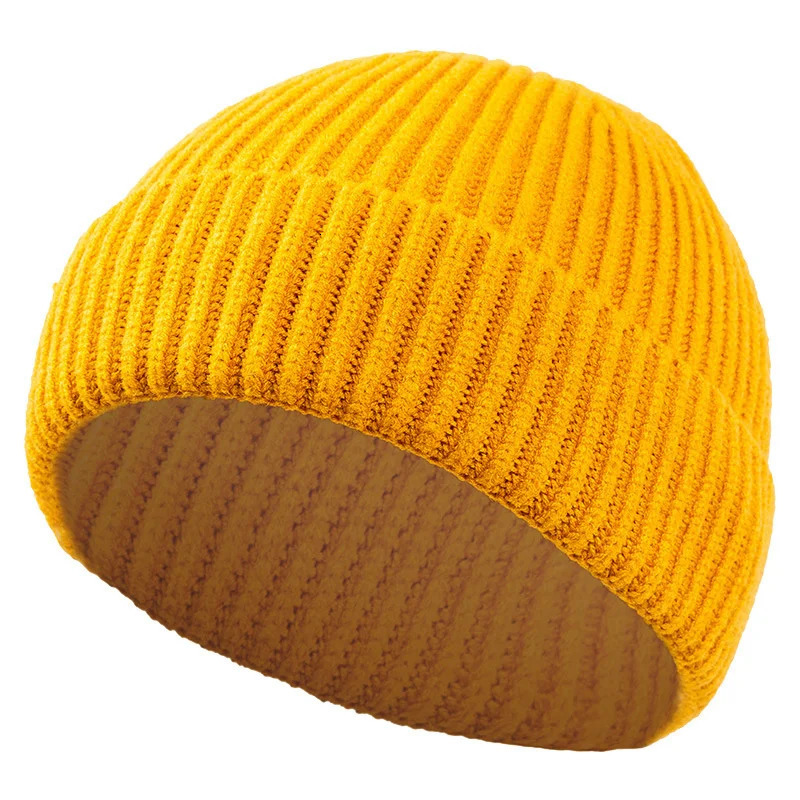 High Quality Thick Warm Male Winter Beanies Adult Casual Short Thread Hip Hop Hat Man Wool Skull Cap Unisex Woman Knitted 241125