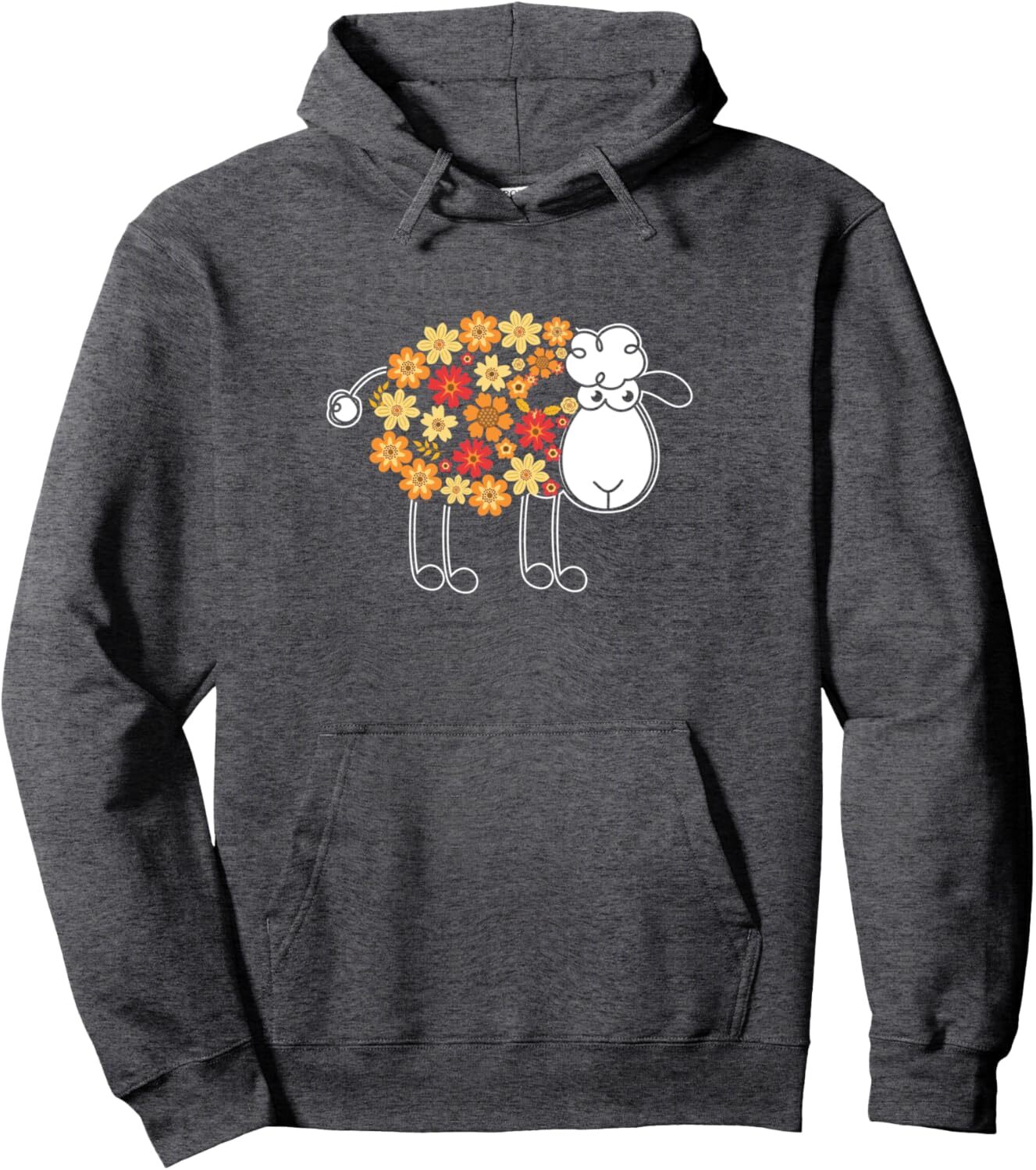 Hoodie for Mens Womens Funny Flower Sheep Design for Farming Lovers Graphic Hoodies sweatshirt Fashionable and atmospheric