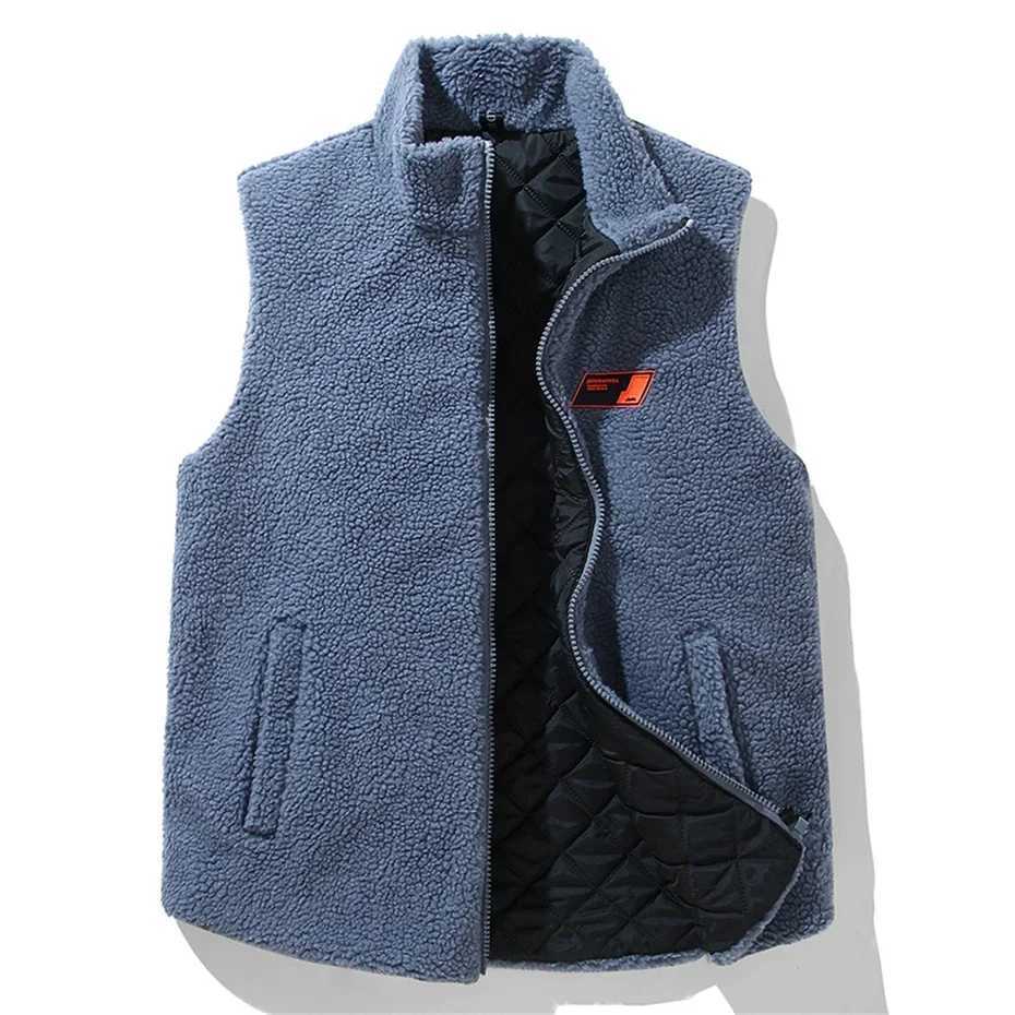 Men's Down Parkas 2024 New in Mens Sleeveless Jacket Winter Warm Polar Fleece Padded Vest Men Autumn Plush Big Size Waistcoat Male Large Plus 12X