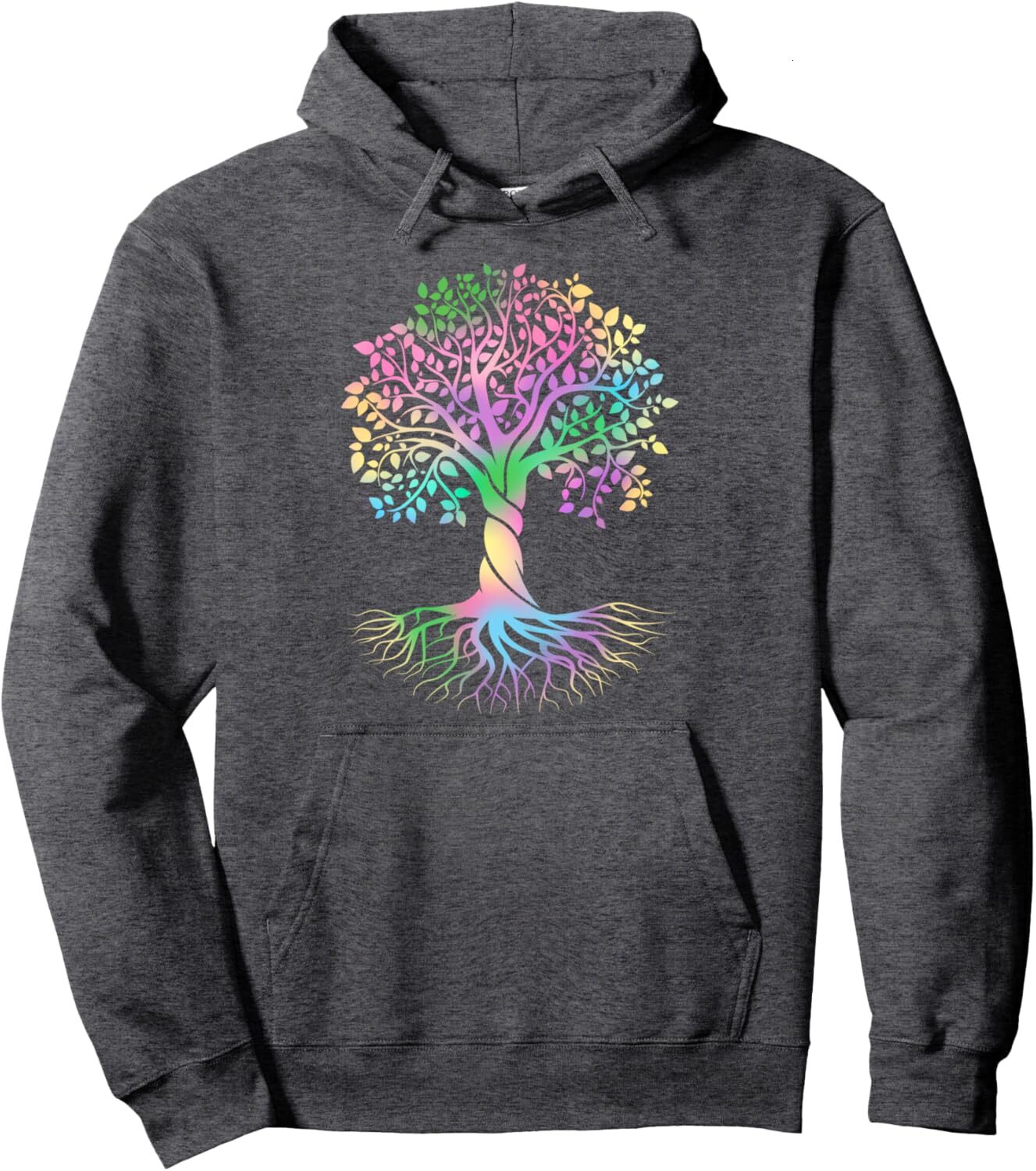 Hoodie for Mens Womens Colorful Life Is Really Good Vintage Unique Tree Art Pullover Hoodie Graphic Hoodies sweatshirt cool