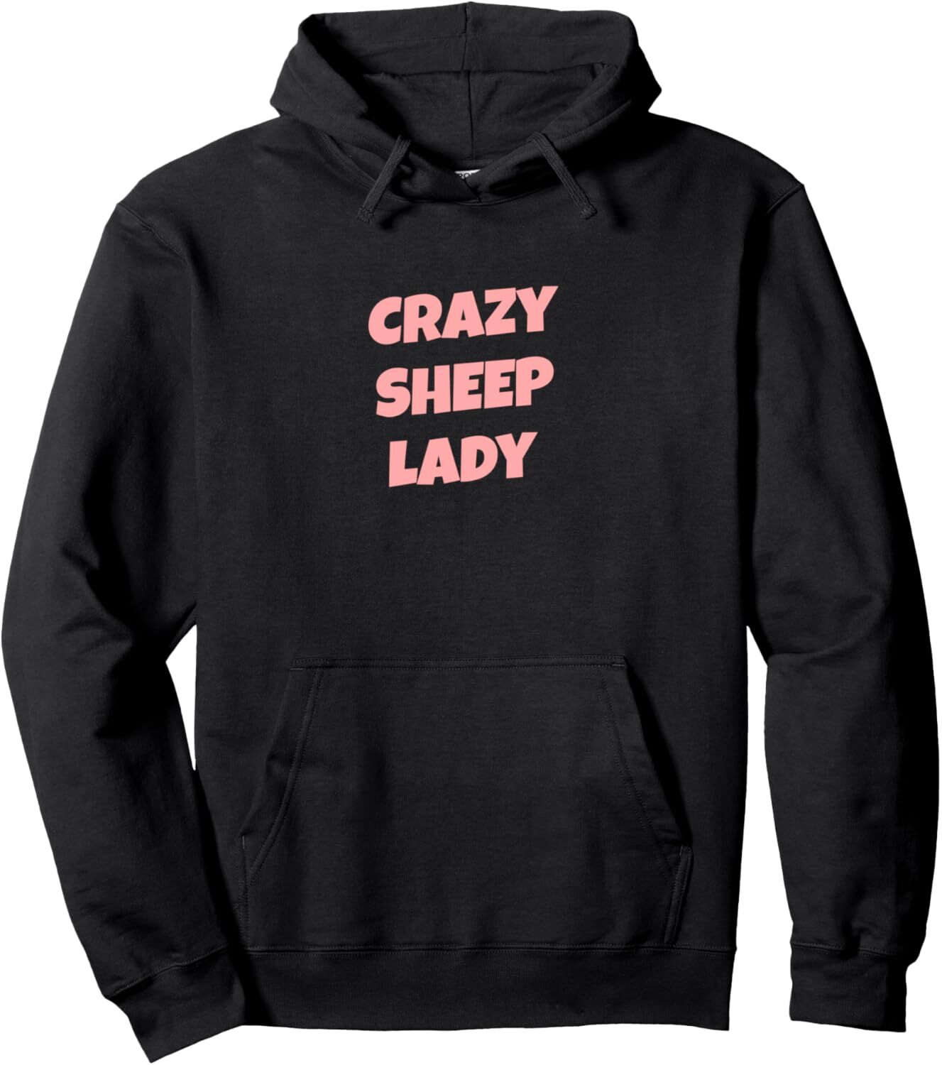 Hoodie for Mens Womens Crazy Sheep Lady Funny Sheep Pullover Hoodie Graphic Hoodies sweatshirt