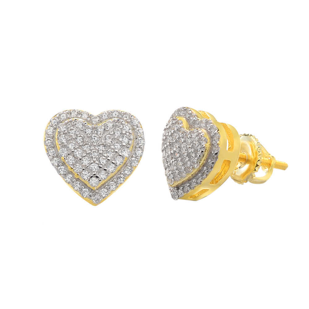 Fine Jewelry Screw Back Gra Certificated Iced Out Vvs Quality Sterg Sier Women Moissanite Stud Earring For Men