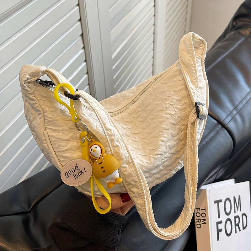 Cute And Versatile Niche Canvas Small Bag For Women, New Women's Korean Version Crossbody Single Shoulder Dumpg Bag, Fashionable Quality Classic