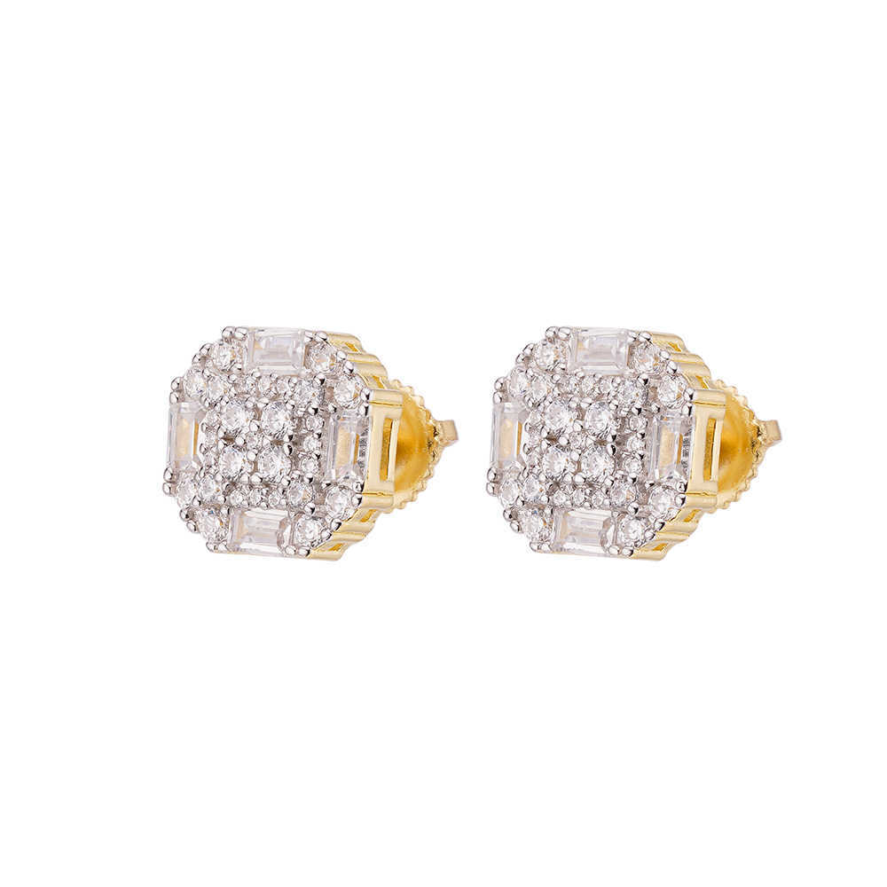 Fine Jewelry Screw Back Gra Certificated Iced Out Vvs Quality Sterg Sier Women Moissanite Stud Earring For Men
