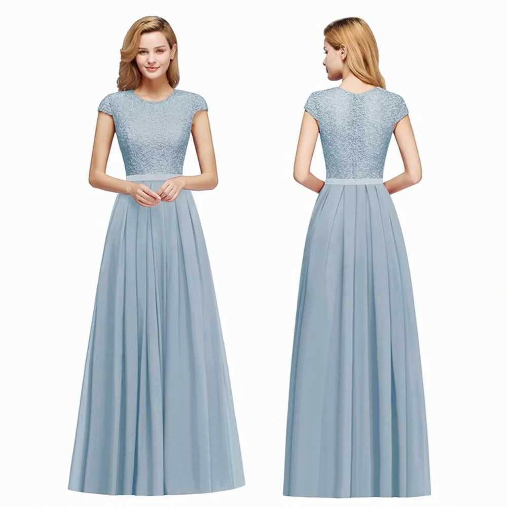 Runway Dresses Chiffon Candy Lace Evening Dresses Women Navy Blue Elegant Short Slves Formal Wedding Prom Party Gowns Robe De Soire Y240426