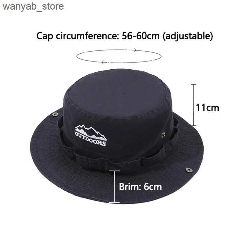 Wide Brim Hats Bucket Hats Sun Hats for Men Outdoor Camping Cap Wide Brim Flat Top Anti-UV Protection Women Letter Print Bucket Hat Summer Fisherman C
