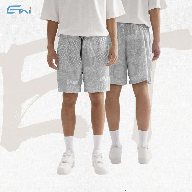 Fashion New Product Cashew Wer European And American Street Printed Summer Casual Drawstring Men's Shorts B4