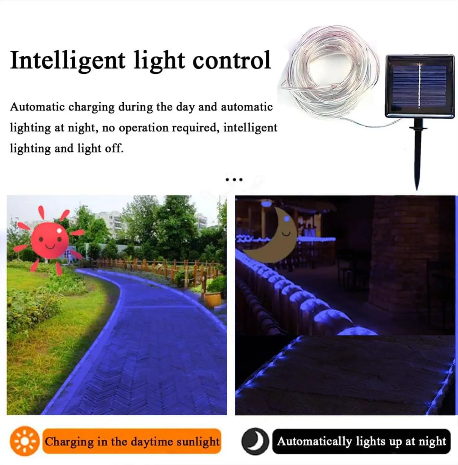 200 LED solar string lights outdoor 8-mode solar fairy lights garden Christmas lights swimming pool party wedding decoration 241127