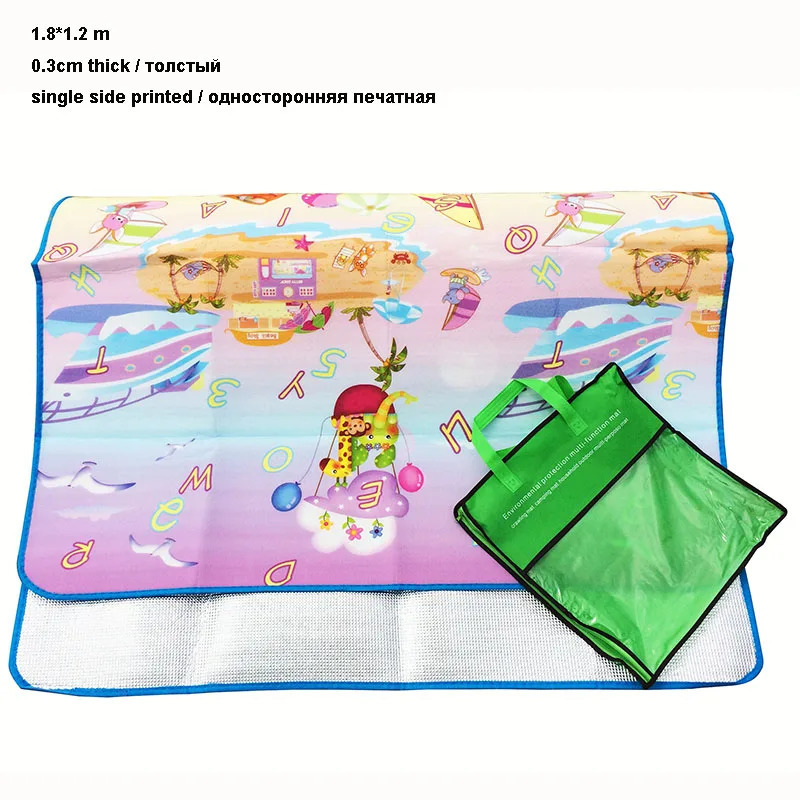 Baby Crawling Puzzle Play Mat Blue Ocean Playmat EVA Foam Kids Gift Toy Children Carpet Outdoor Play Soft Floor Gym Rug 240423