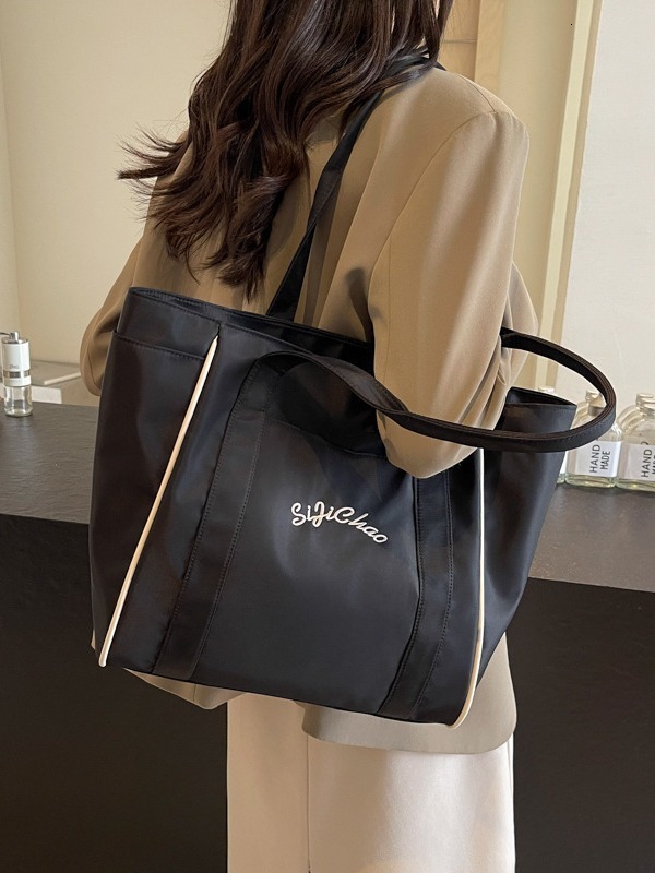 Casual Cloth For Bags Handbags Women Autumn Winter, New Simple And Large Capacity Shoulder Bag, College Commuting Bag Designer