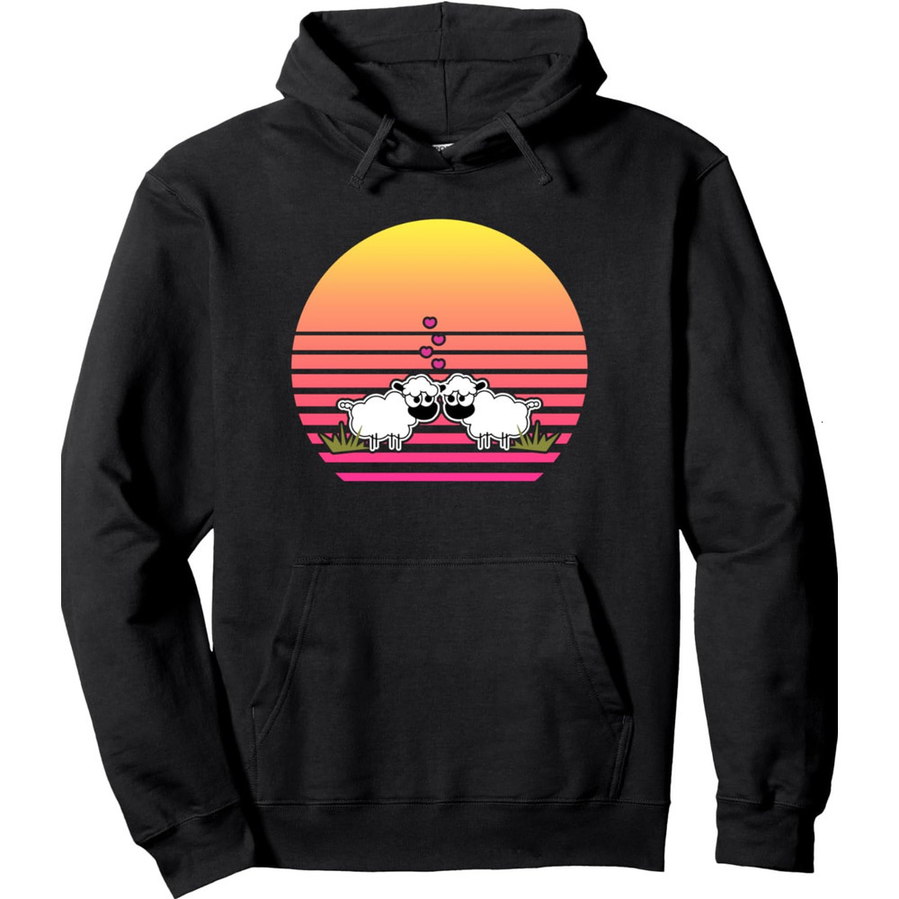 Hoodie for Mens Womens Vintage Retro Sheep, Sheep Lamb Farmer Pullover Hoodie Graphic Hoodies sweatshirt fashion