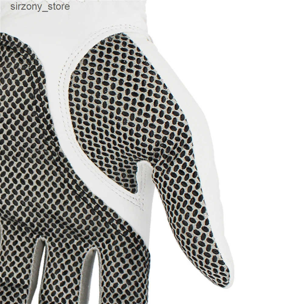 Mittens 8pcs Golf gloves Genuine Sheepskin leather Men Non-slip Sports gloves left right For Golfer Mens Golf Glove Soft Breathable J241130