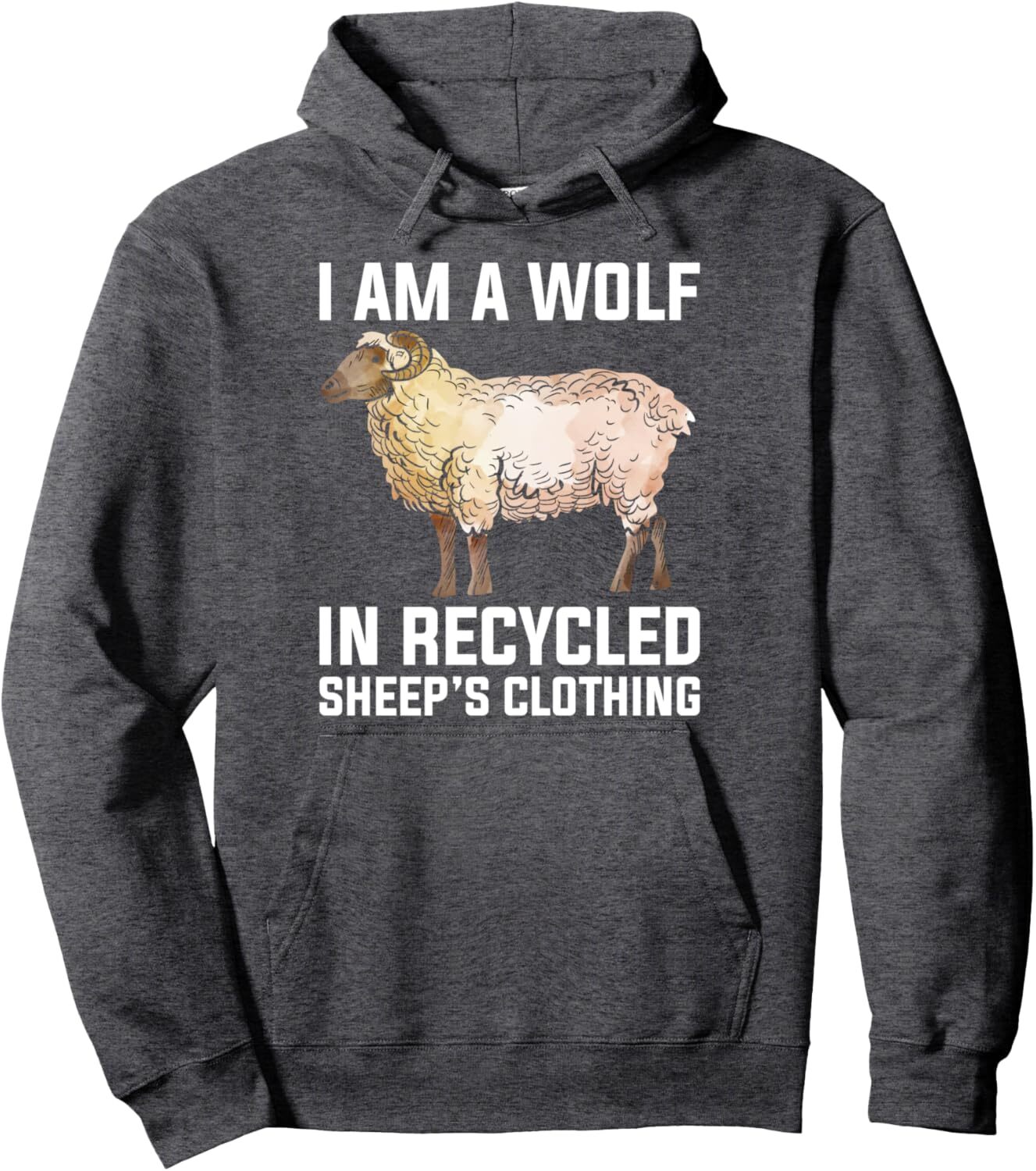 Hoodie for Mens Womens Funny Wolf in Sheep Clothes Farmer Sheep Lover Design Pullover Hoodie Graphic Hoodies sweatshirt