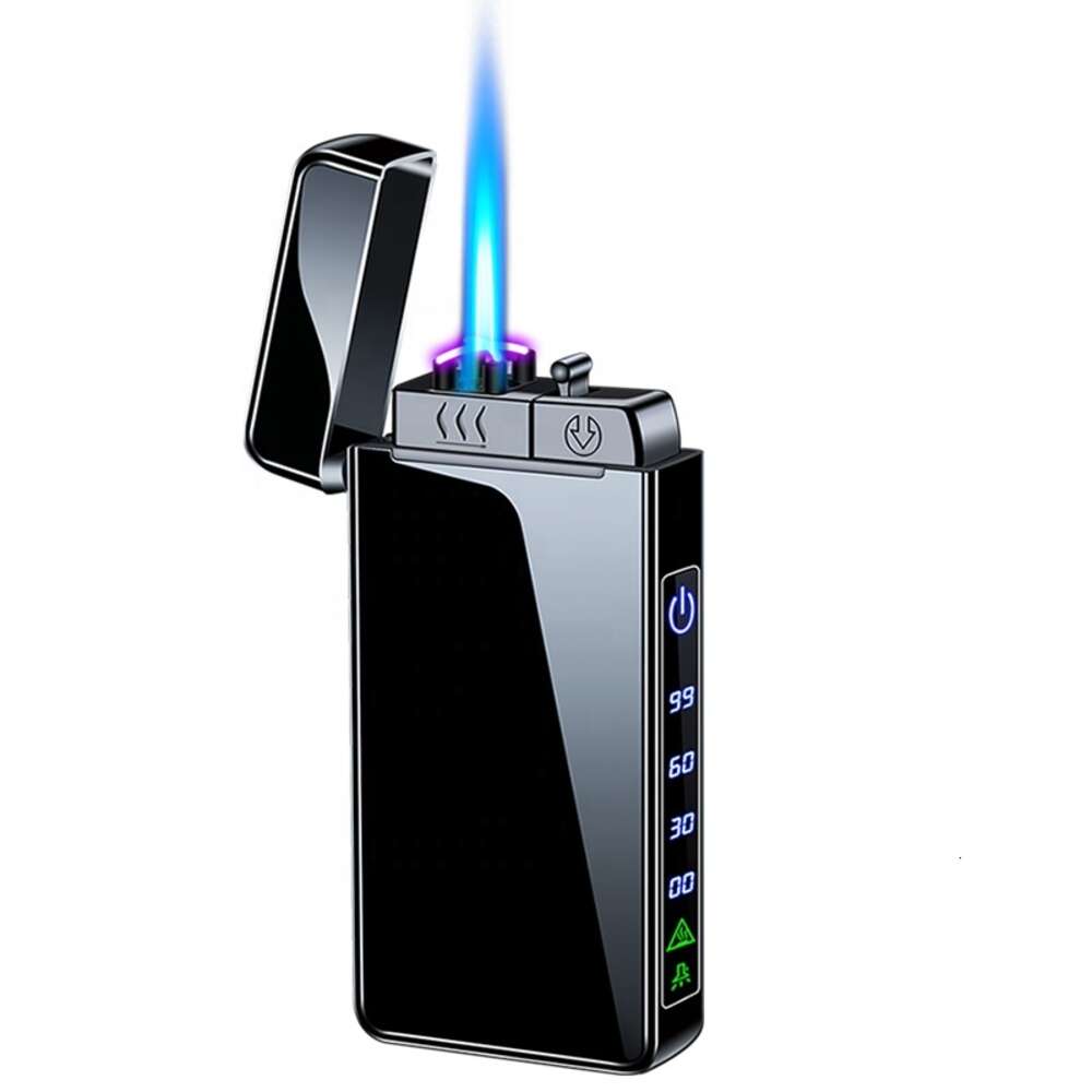 Without Gas Electric Three Fire Metal Windproof Iatable Charging Lighter Can Be Customized W260202