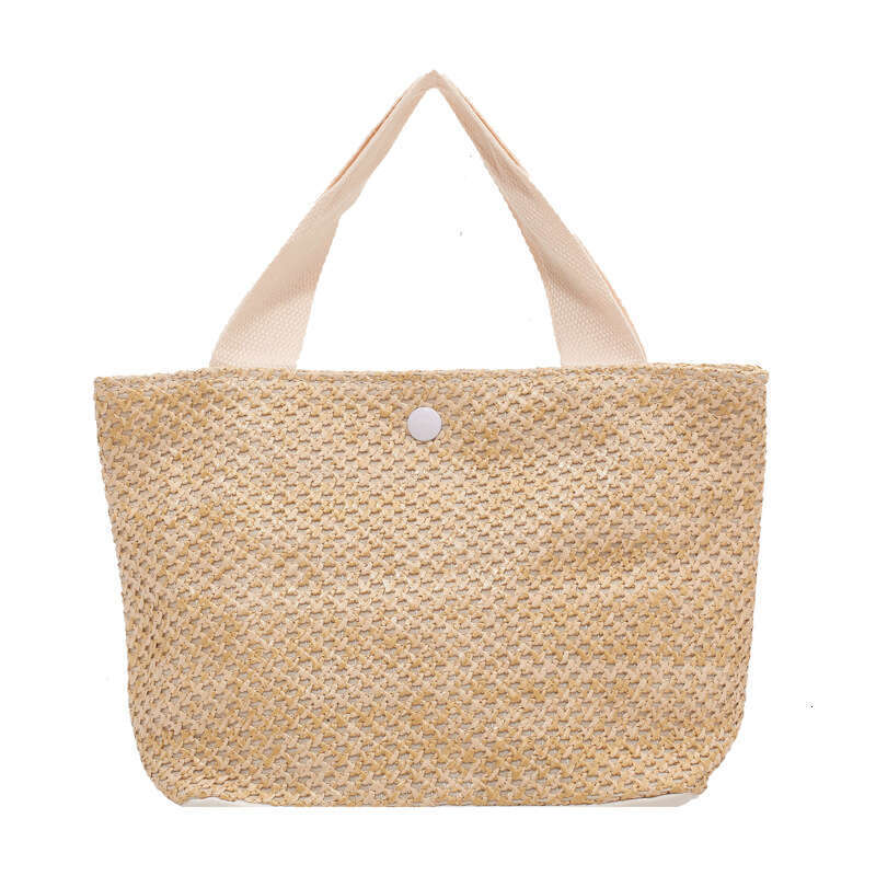 Summer Rattan Woven Bucket New Vacation Beach For Women, Ins Single Shoulder Tote Bag