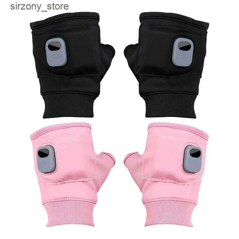 Mittens Comfort Warm Gloves Electric Winter Heating USB Rechargeable Smart Warm Winter Gloves For Skiing Cold Weather Driving Hiking J241130