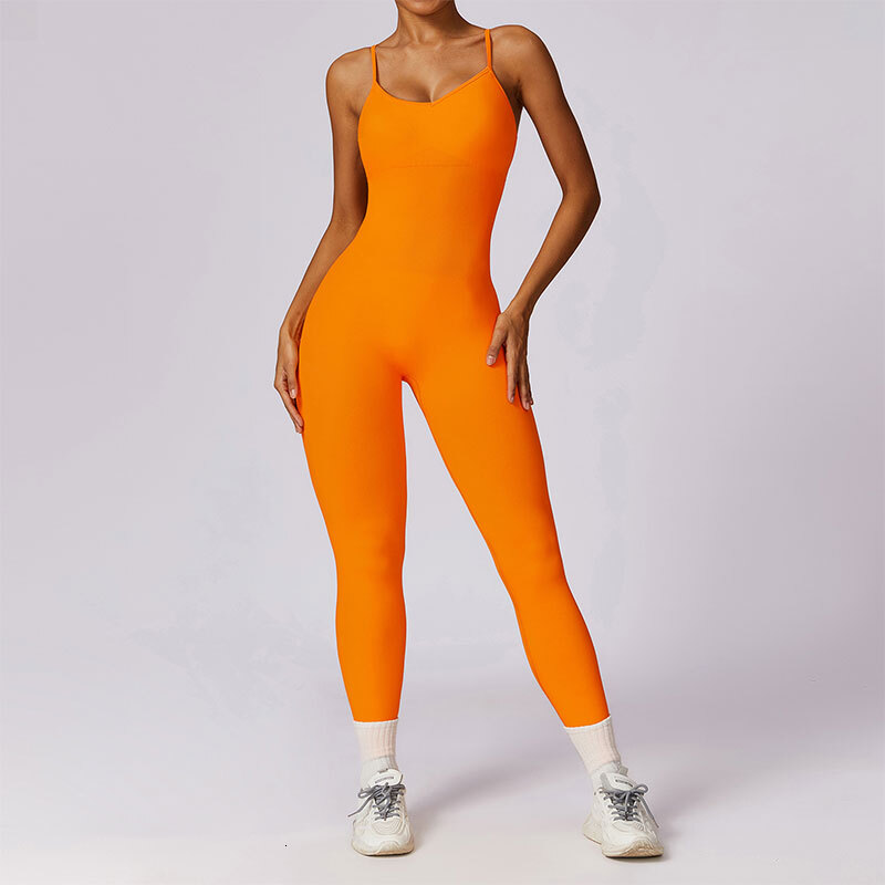 Summer Seamless One-Piece Yoga Suit Dance Belly Workout Set Stretch Bodysuit Gym Clothes Tightening Fiess Push Up Sportswear
