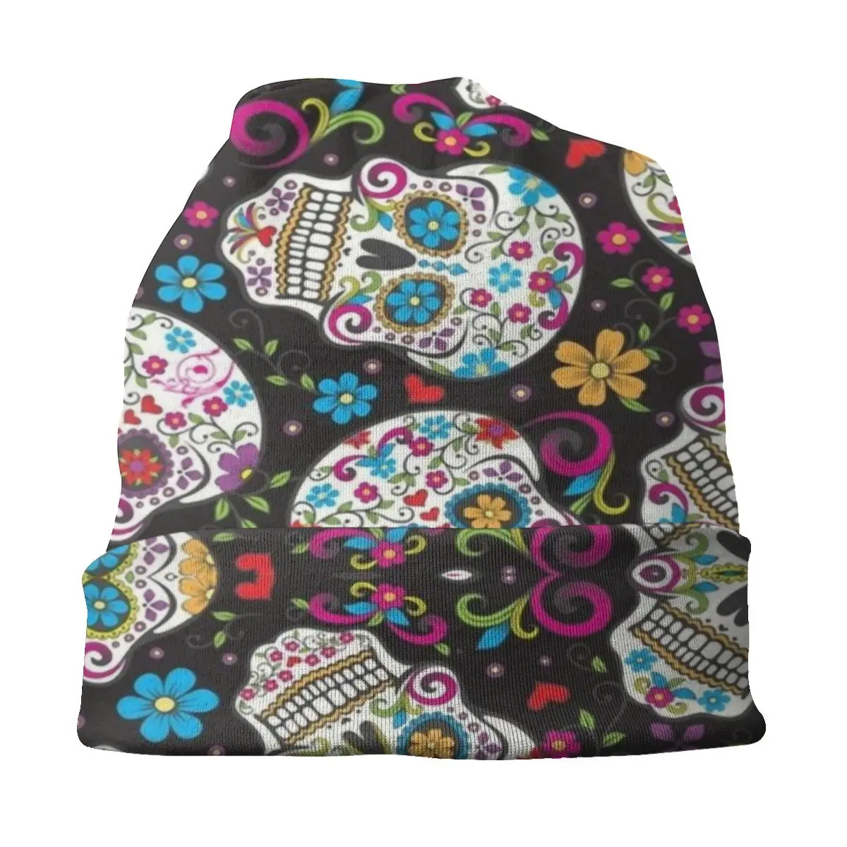 Custom Winter Warm Bonnet Homme Knitted Hats Cool La Calavera Catrina Mexico Beanie Cap Horror Sugar Skull Beanies Caps For 241125