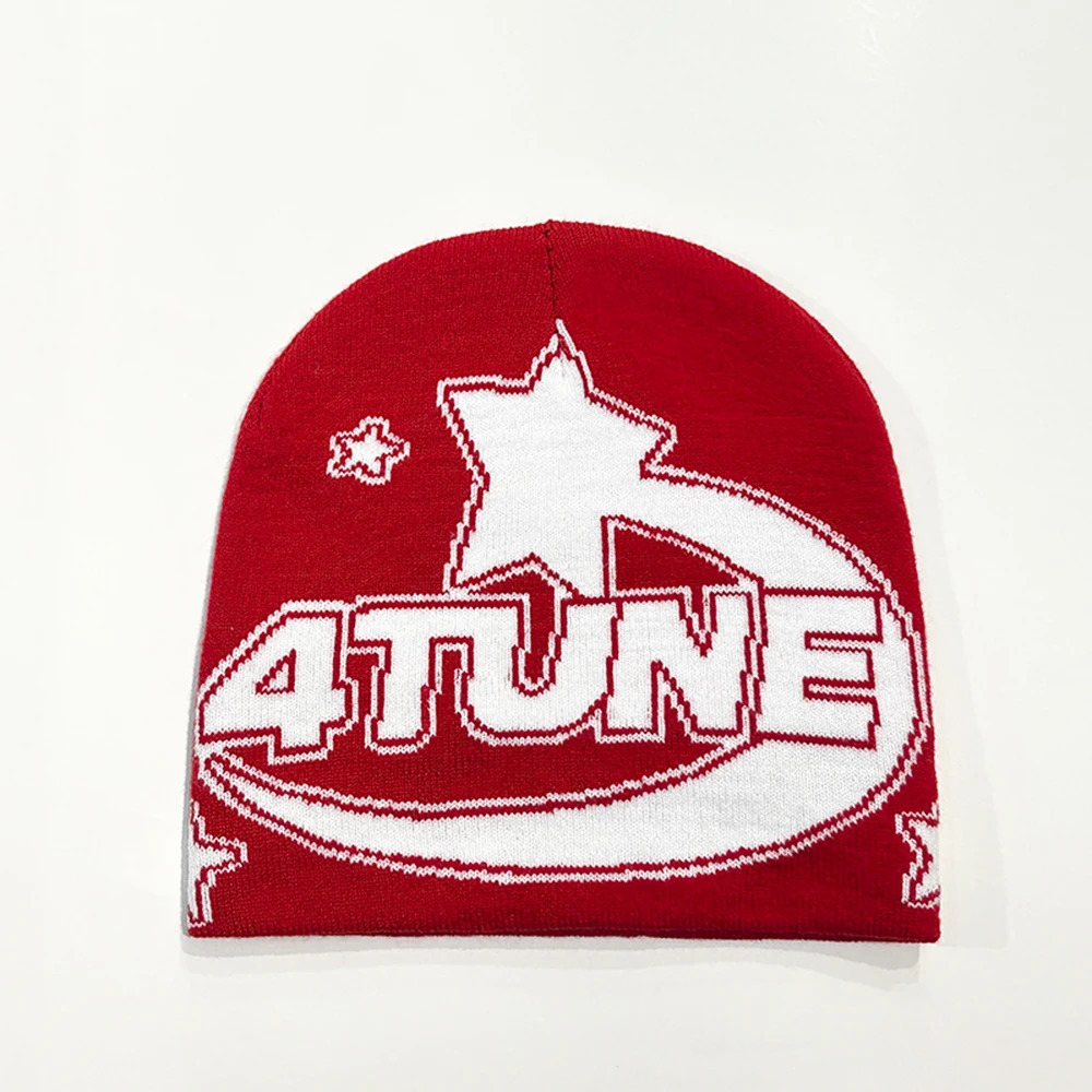 Beanie Hats High Stretch Warm Knitted Skull Caps with Alphabets Pattern Ideal Gift for Y2K Hippie Trend Lovers Men And Women 241125