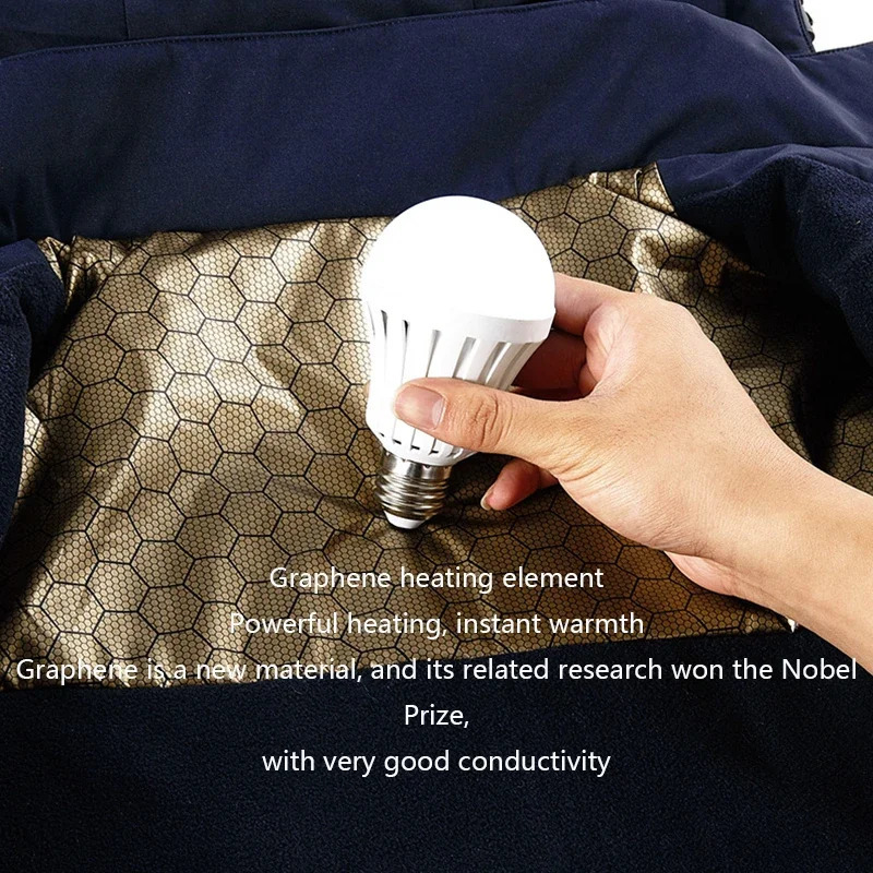 Winter Men Fleece Warm Outdoor Windproof Detachable Hooded Jacket Solid Zipper Waterproof Casual Fashion Male Coat 241129