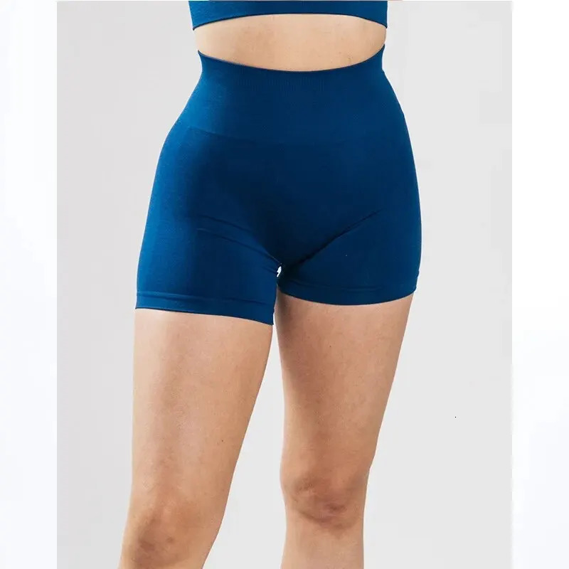 2PCS Alphalete High Waist Amplify Seamless Shorts Women Scrunch Butt Yoga Push Up Gym Athletic Booty Workout Short 240422