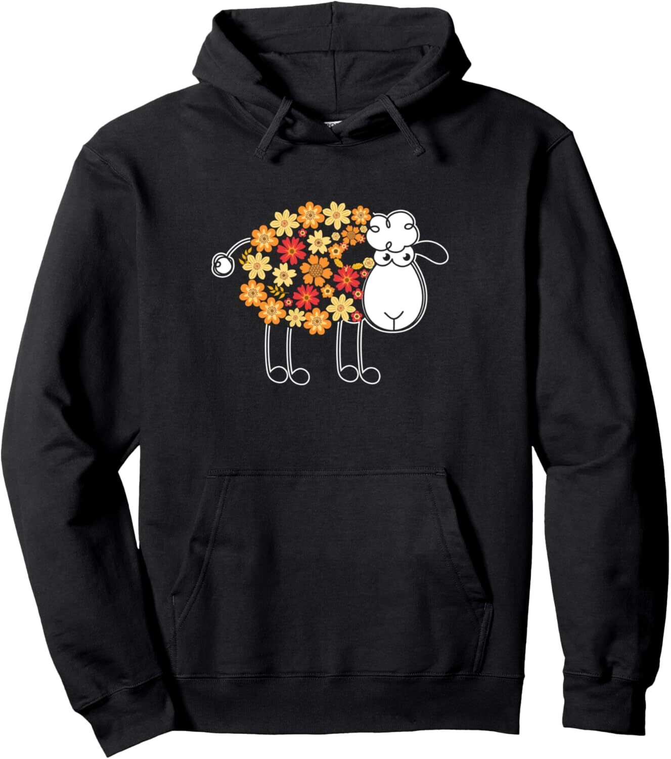 Hoodie for Mens Womens Funny Flower Sheep Design for Farming Lovers Graphic Hoodies sweatshirt Fashionable and atmospheric
