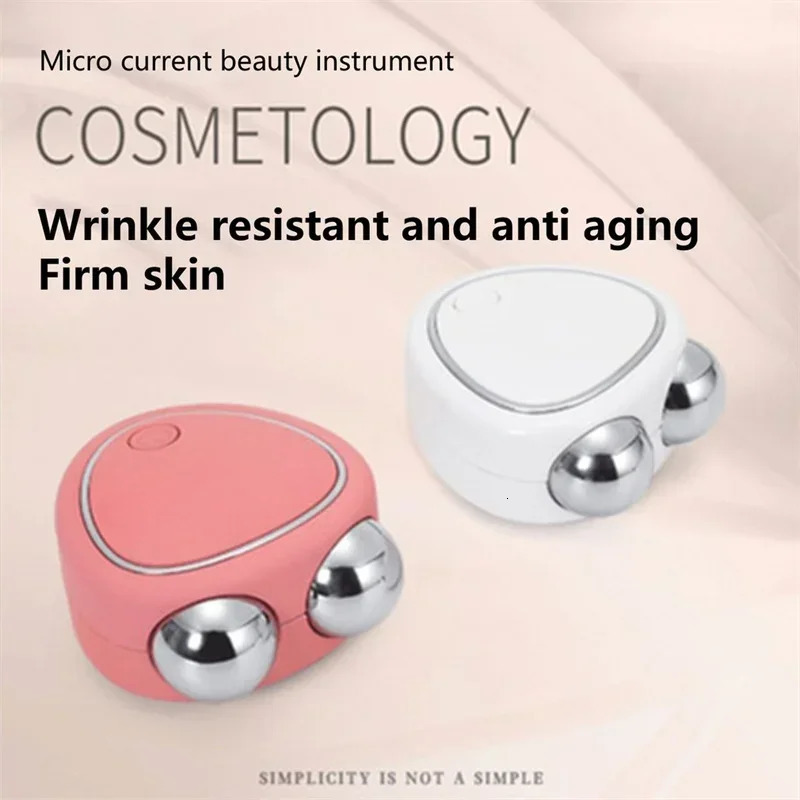 Electric Face Massager Lift Roller Microcurrent Sonic Vibration Lifting Skin Tighten Massage Portable Beauty Devices 241118