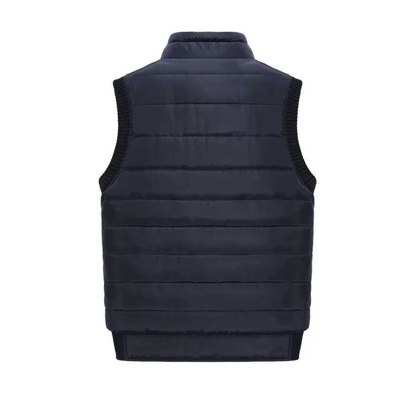 Men's Vests Big Size Outerwear Vest for Men Winter Puffer Vests Fleece Lined Outdoor Warm Sleeveless Jackets z241129