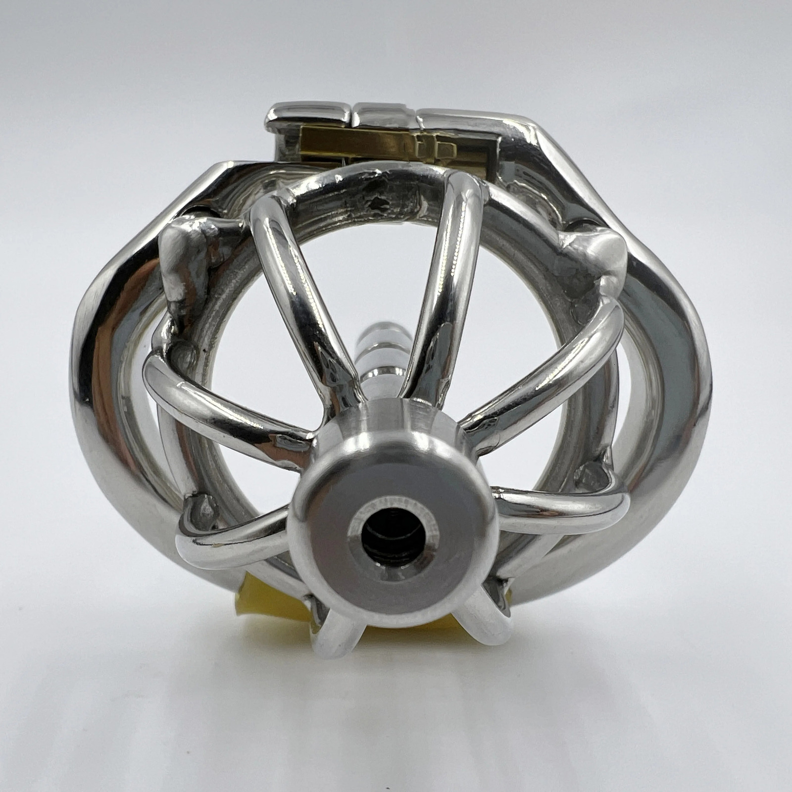 Stainless Steel Chastity Device with Urethral Catheter and AntiShedding RingCock CagePenis RingS055A 240423
