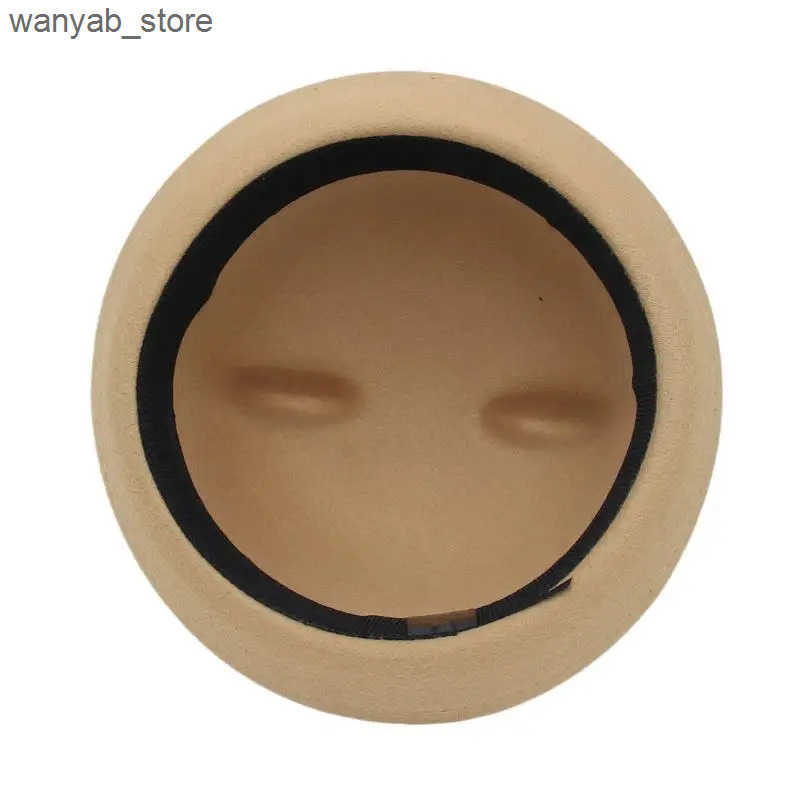 Wide Brim Hats Bucket Hats Bear Bowler Hat For Kids Boys Girls Women Hat Round Cap Flanging Performance Cap Cute Autumn Winter Family Parent-child Hat