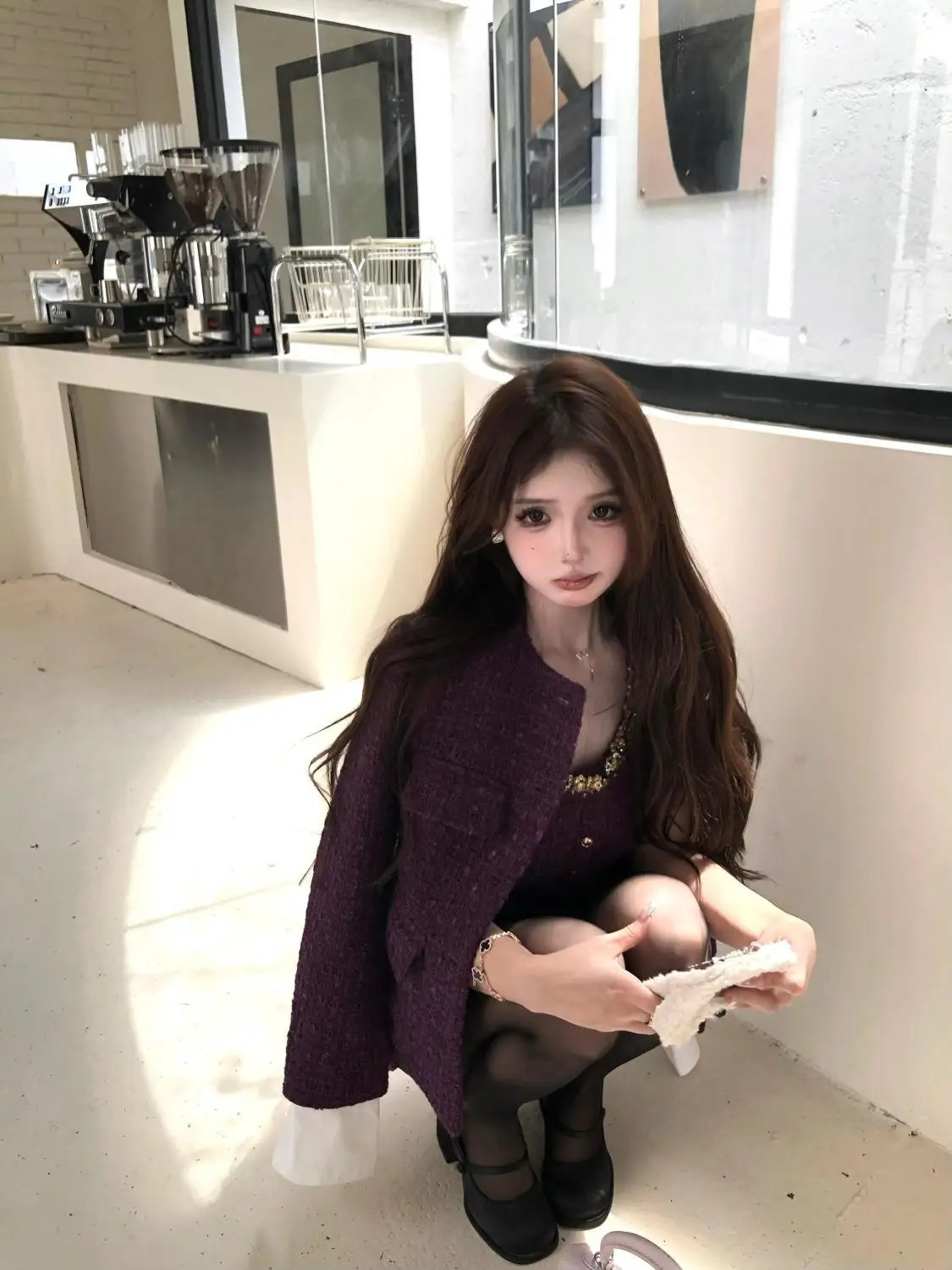 SpringAutumn French Style Sleeveless Slimming Short Dress Set Coat Korean Fashion Spicy Girl Two Piece Women Outfits 241129