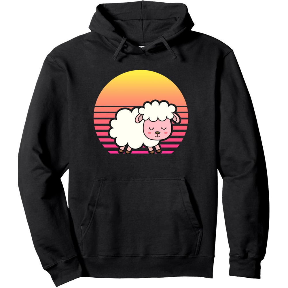 Hoodie for Mens Womens Vintage Retro Sheep, Sheep Lamb Farmer Pullover Hoodie Graphic Hoodies sweatshirt cool fashion