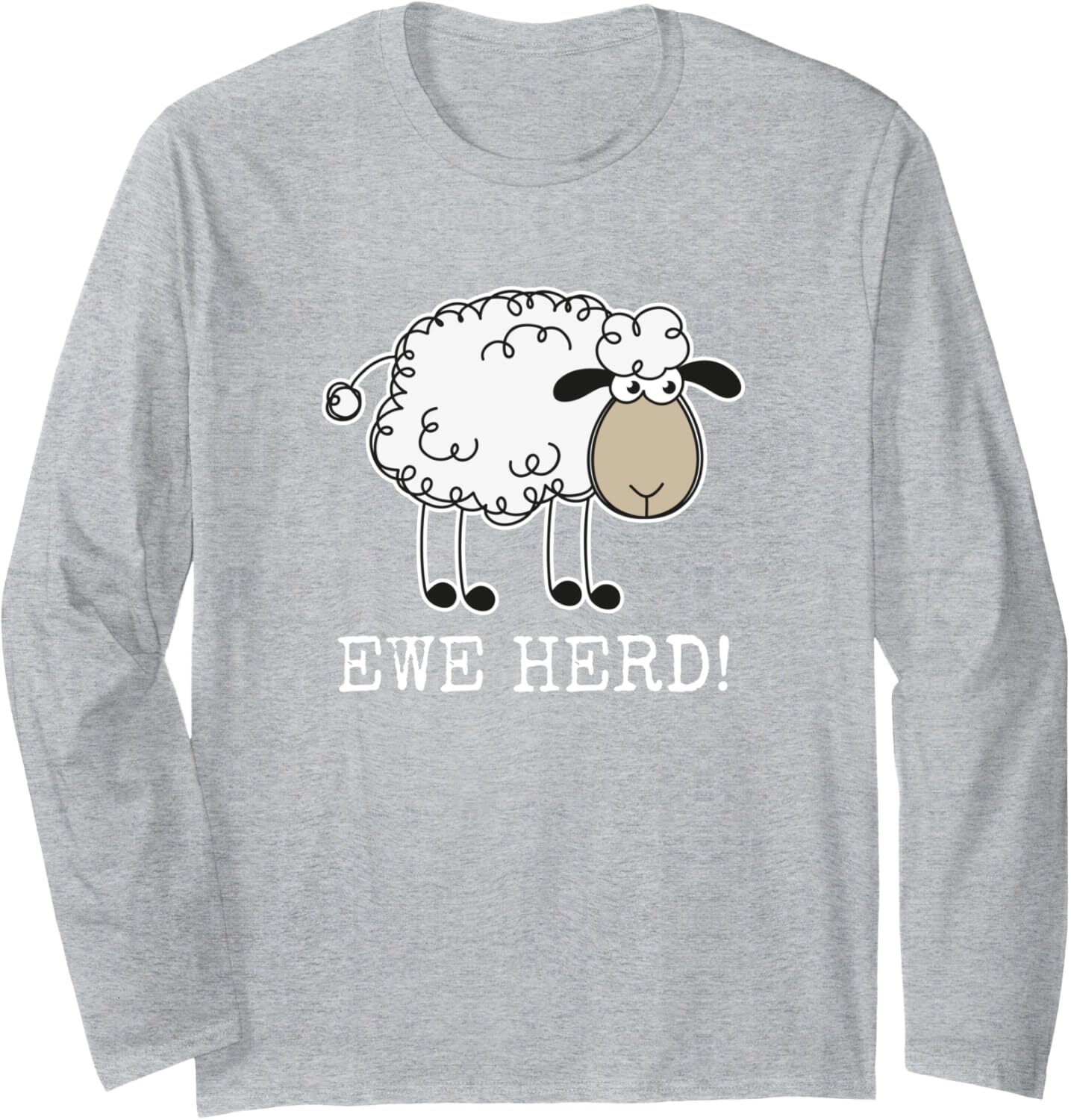 Long Sleeve Shirts for Men sweatshirt Sheep Lover Funny Sheep Farmer Long Sleeve Tee Streetwear Casual tops clothes Fashionable and atmospheric